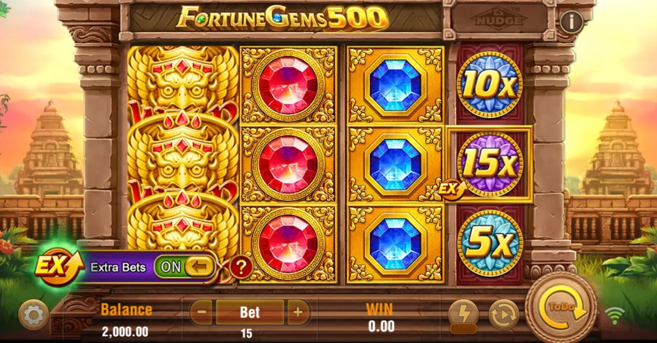 The fourth Special Reel can apply multipliers or trigger Ex Nudge.