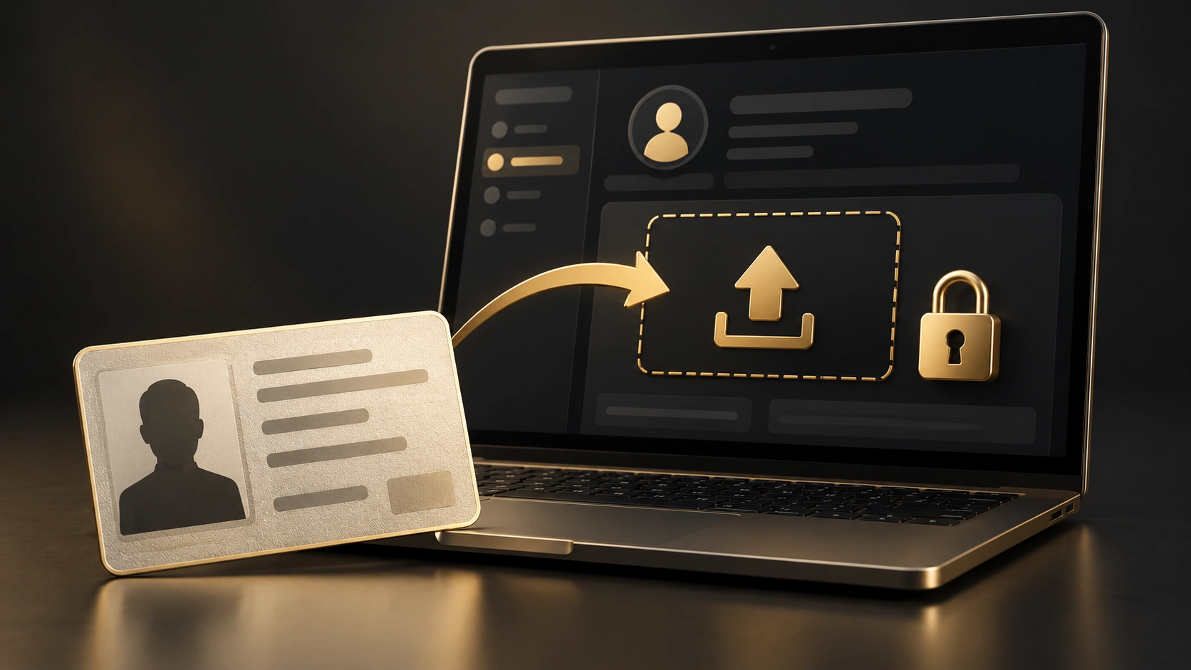 Secure identity upload dashboard